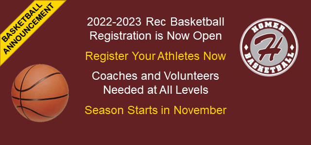 Rec Basketball Registration is Open