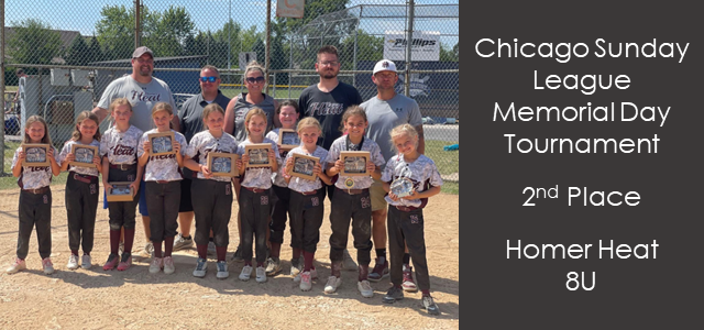 Heat 8U Softball Finish 2nd