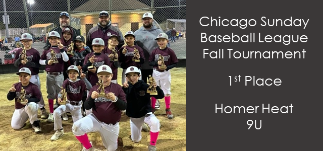 Heat 9U Baseball Wins Fall Tourney